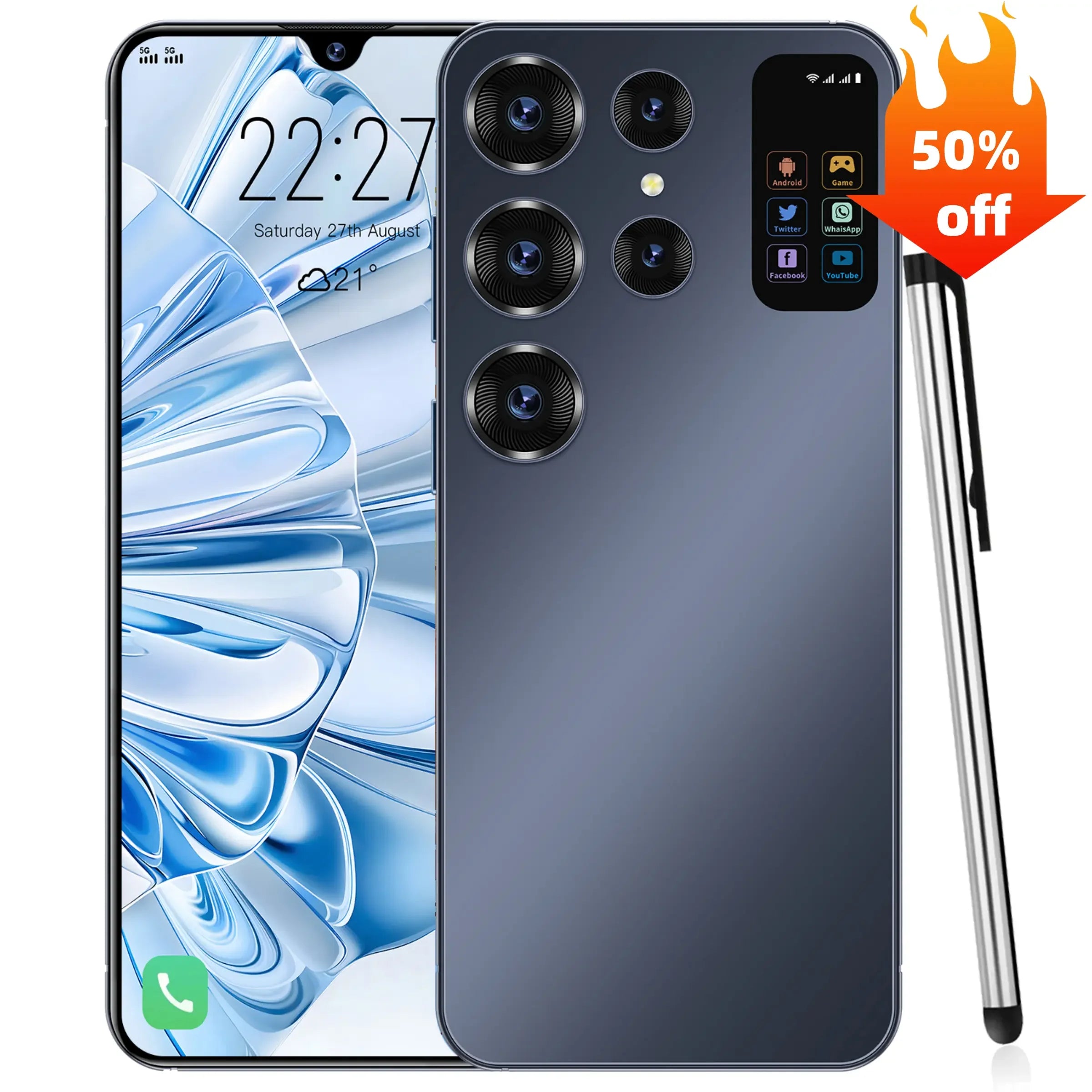 S25 Ultra 5G Smartphone teléfono celular  AI 16GB + 1TB Pantalla de 7,3