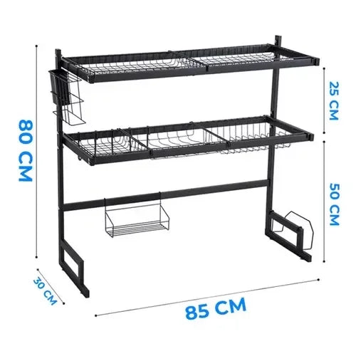 Escurridor de Cocina de Acero Inoxidable 80 Kg 85x80x30 Cm