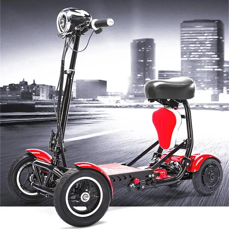 Patinete eléctrico de 10 pulgadas y 4 ruedas