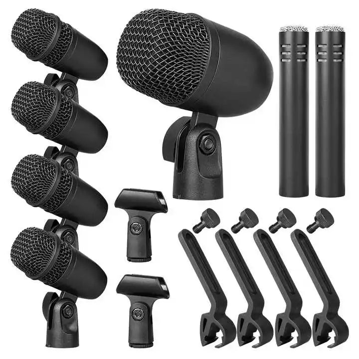 Micrófono Profesional para Instrumentos Musicales, Kit de 7 Piezas