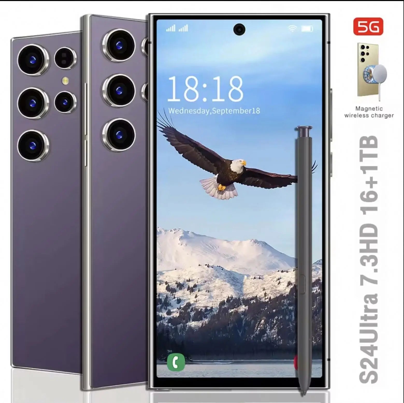 S24 Ultra 5G Smartphone Versión global 6,8 pulgadas Dual SIM 16GB + 1TB 50MP + 108MP
