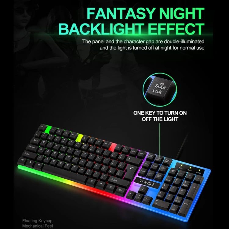 Juego de teclado y ratón USB
