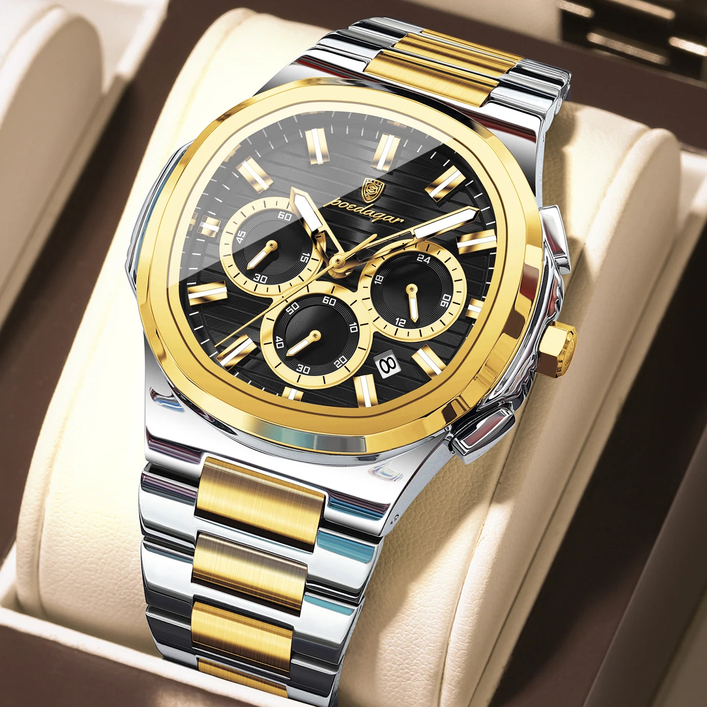 Reloj de Cuarzo Luminoso para Hombre