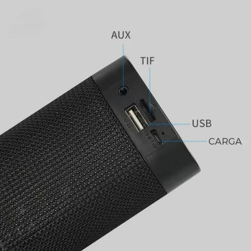 Barra de Sonido Estéreo Inalámbrica Bluetooth 5.0 con Entrada Auxiliar