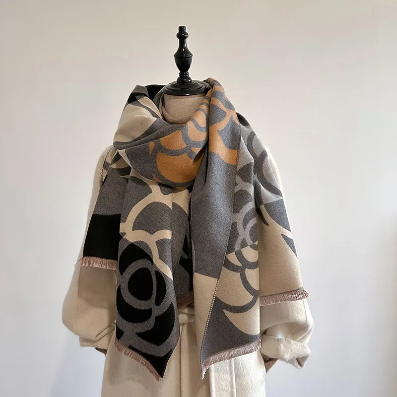 Bufanda/Chal cálida de invierno para mujer