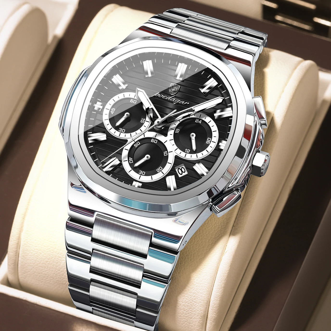 Reloj de Cuarzo Luminoso para Hombre