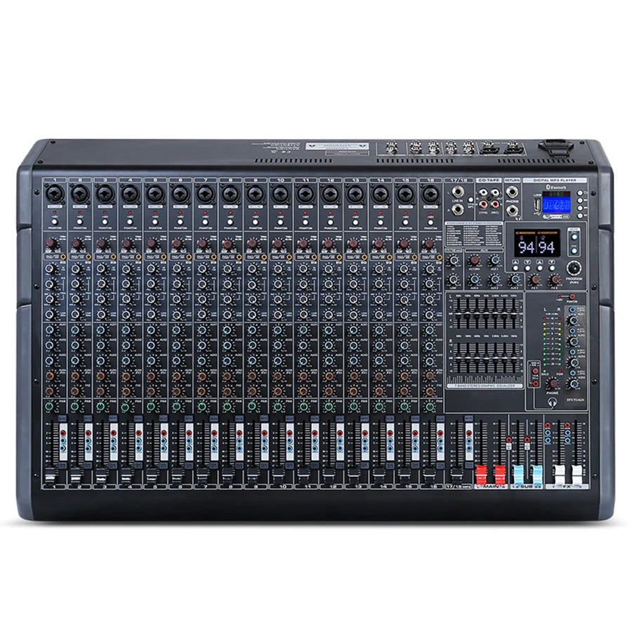 Mezclador de Audio Profesional Biner PG18 de 18 Canales