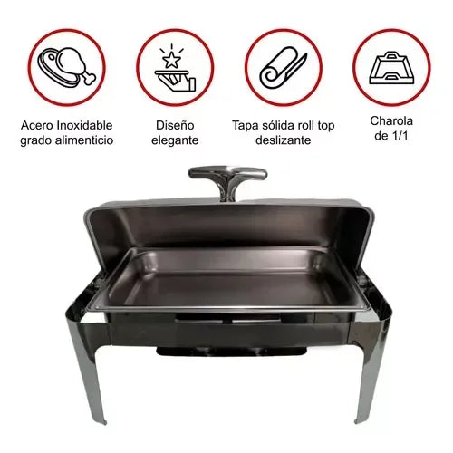 Chafer Hotel de acero inoxidable Shorbull 1/1
