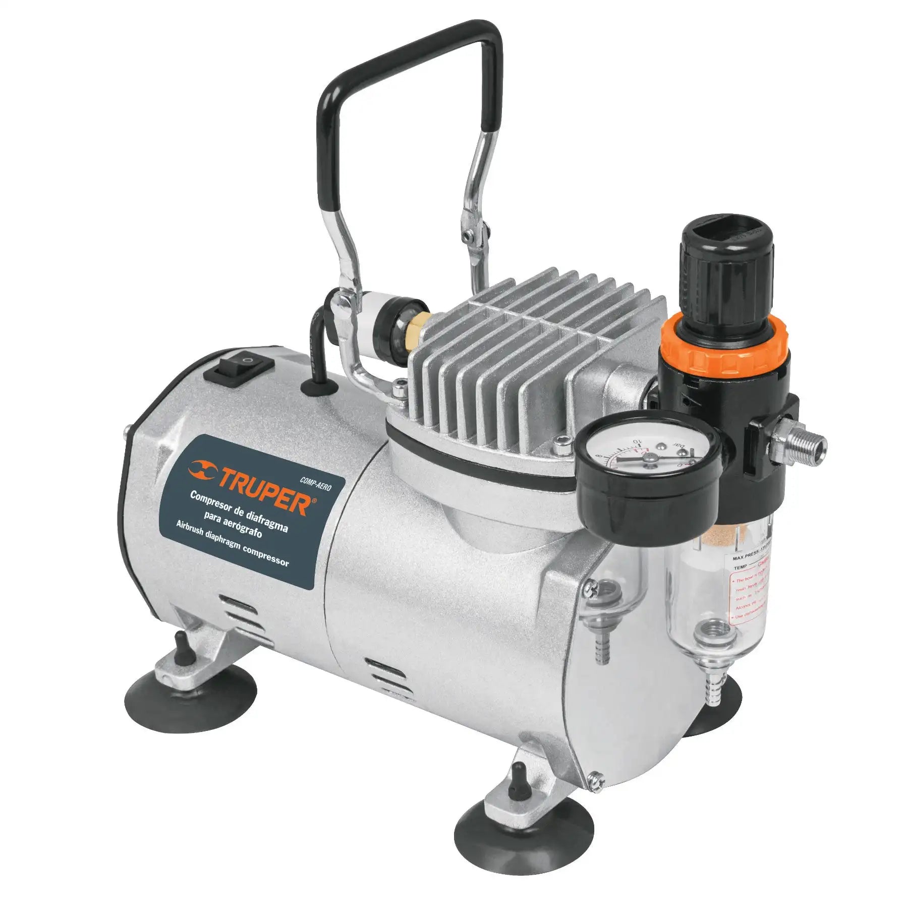Compresor de Diafragma de Doble Acción Truper COMP-AERO de 1/5 HP y 110 V