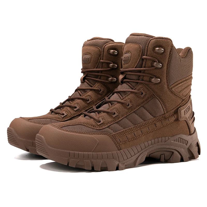Botas de Caza y Senderismo Impermeables de Desierto