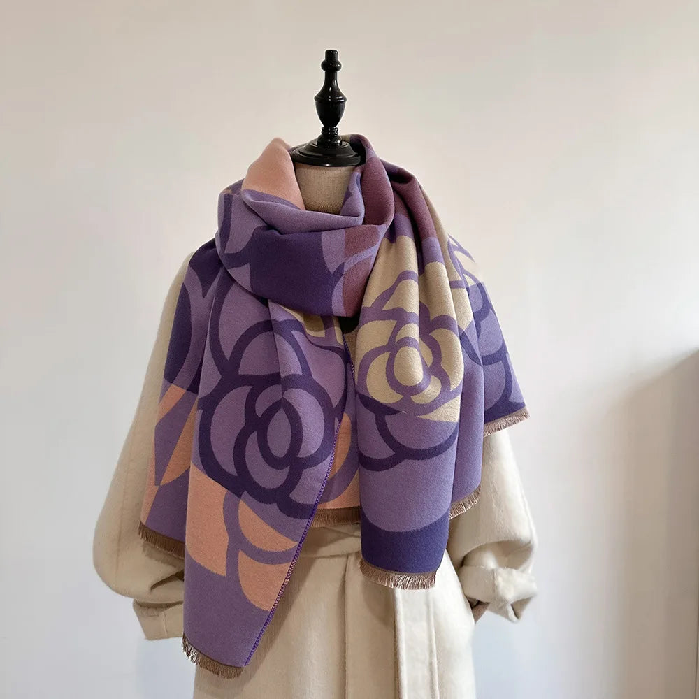 Bufanda/Chal cálida de invierno para mujer