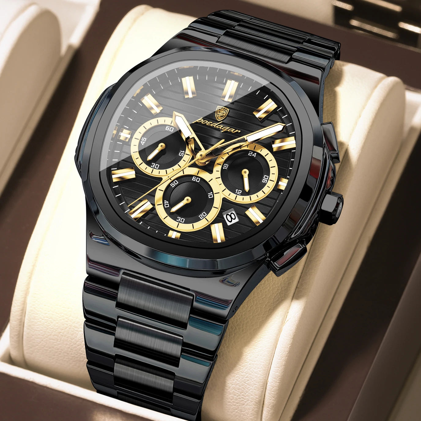 Reloj de Cuarzo Luminoso para Hombre