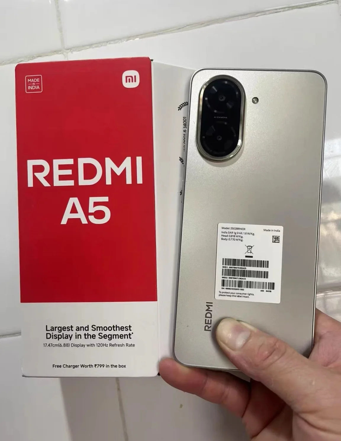 Teléfono Inteligente Redmi A5 Versión 4G, 3+64GB
