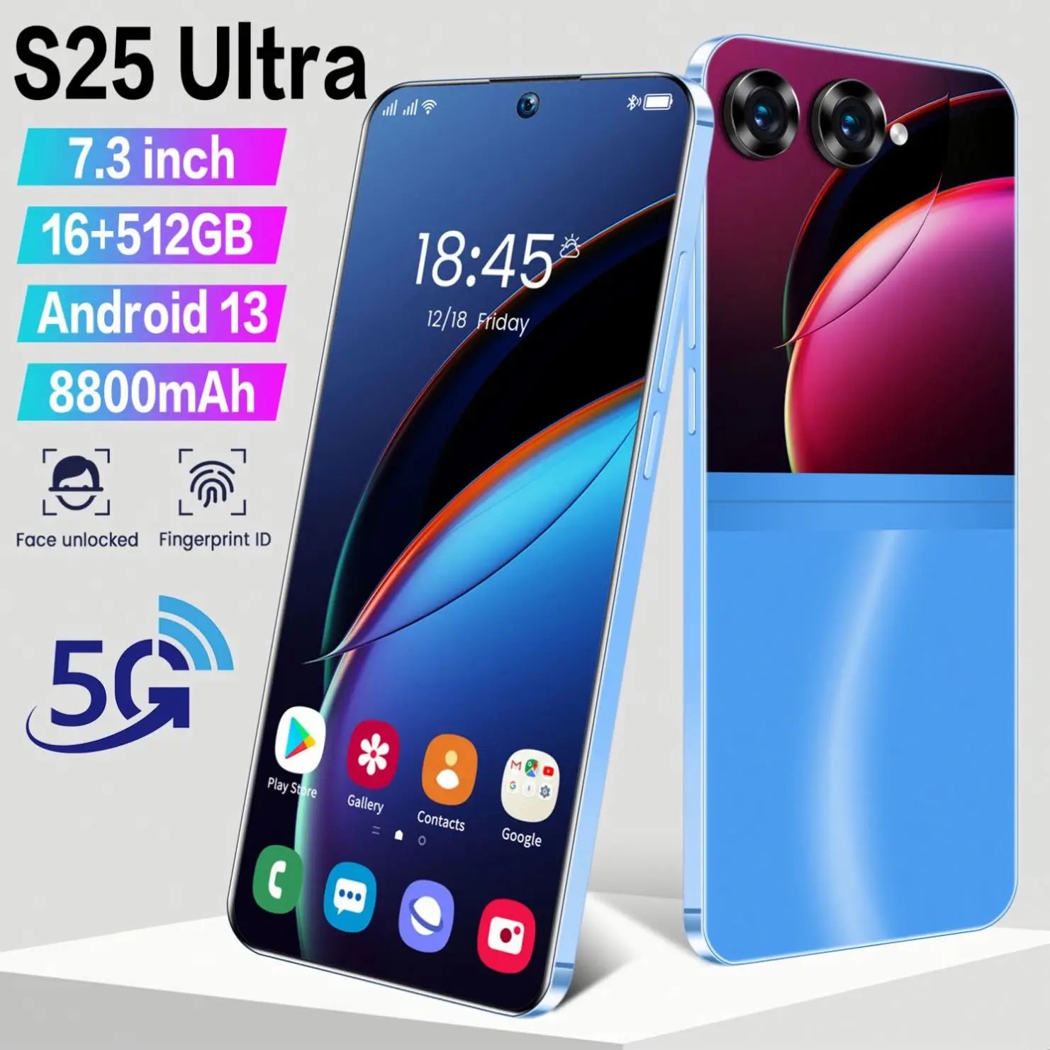 S25 ultra 6,7 pulgadas Teléfono móvil Android Smartphone