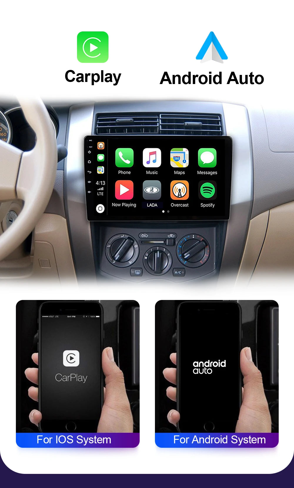 Radio de coche reproductor de vídeo Multimedia AutoRadio navegación GPS