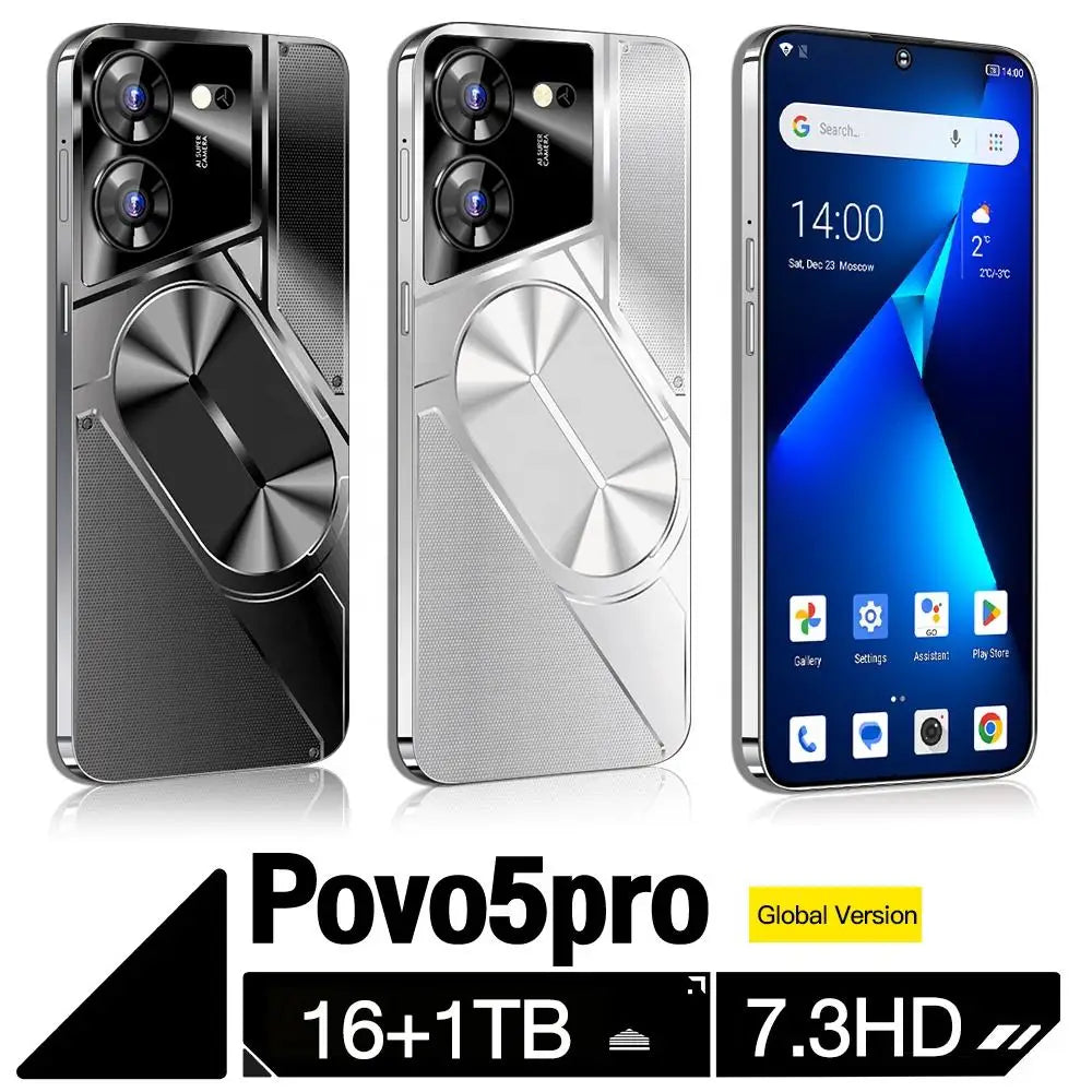 teléfono inteligente 7,3 pulgadas 108mp HD