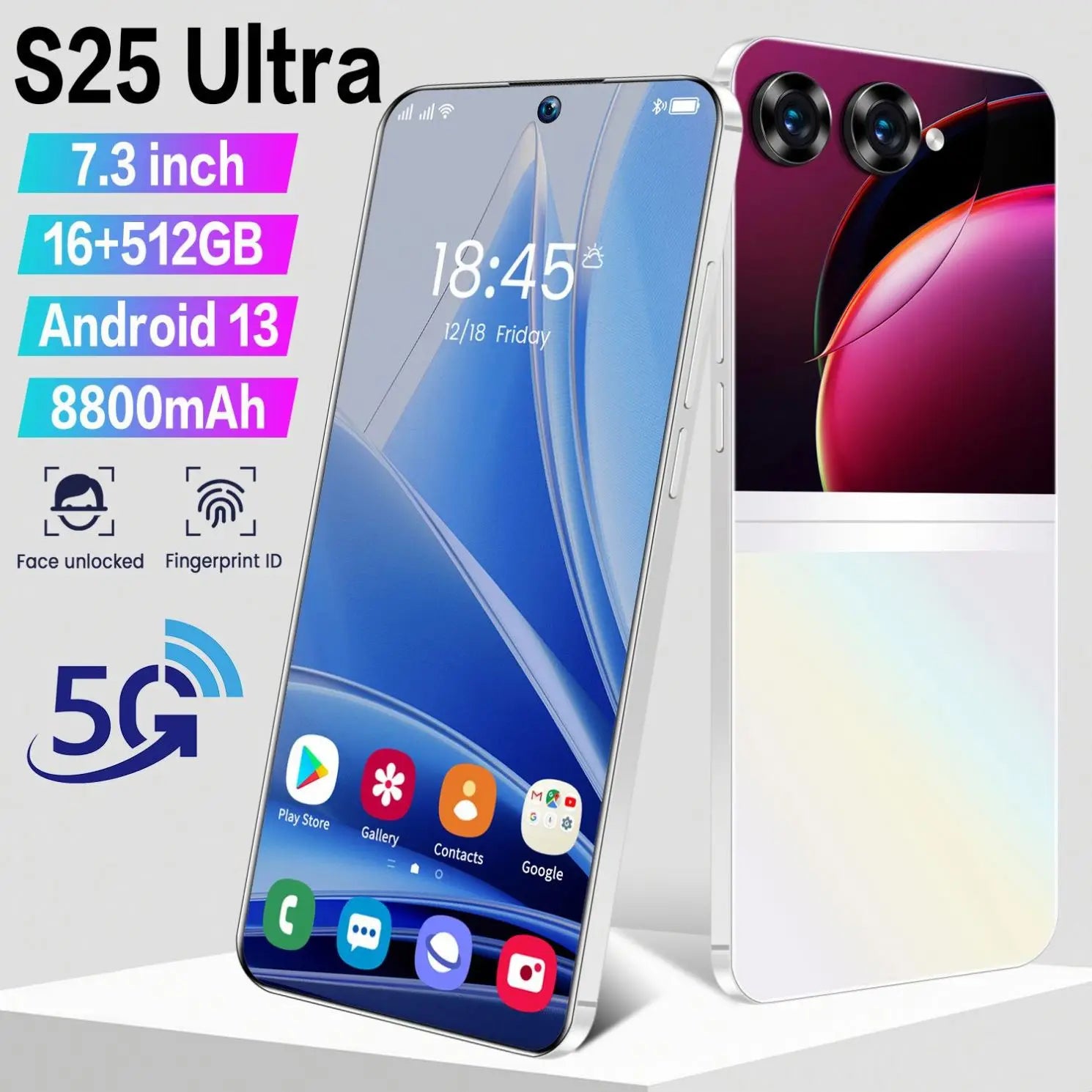 S25 ultra 6,7 pulgadas Teléfono móvil Android Smartphone