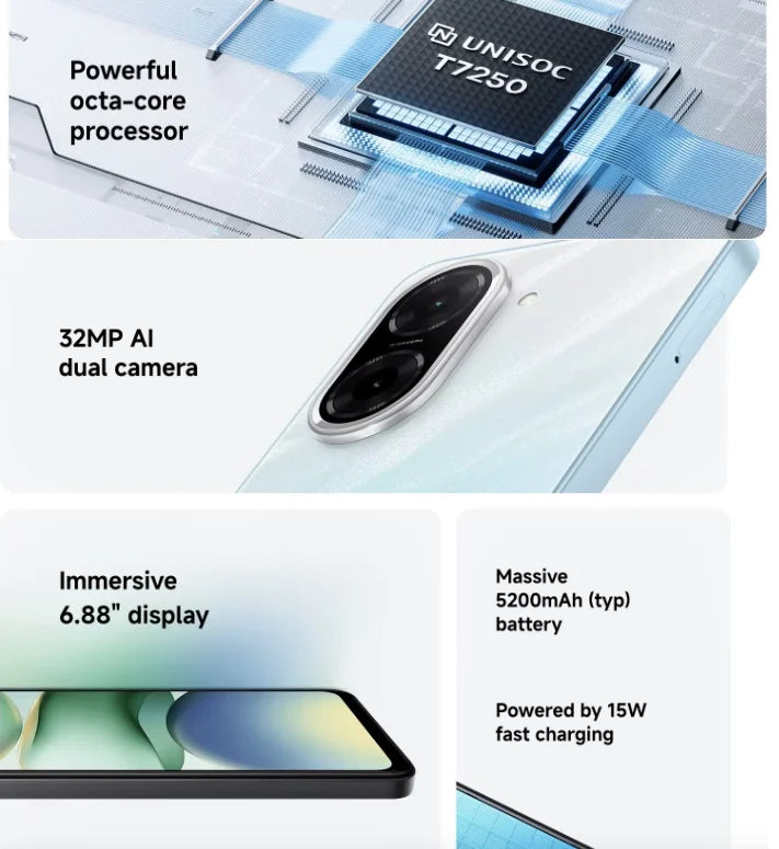 Teléfono Inteligente Redmi A5 Versión 4G, 3+64GB