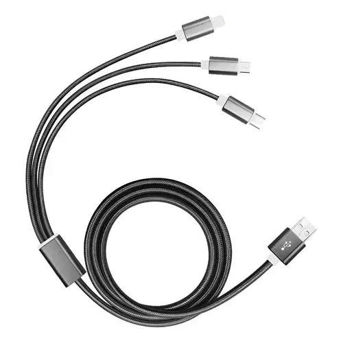 Cable de Carga para Celular Multimarca 3 en 1 Micro USB Tipo C