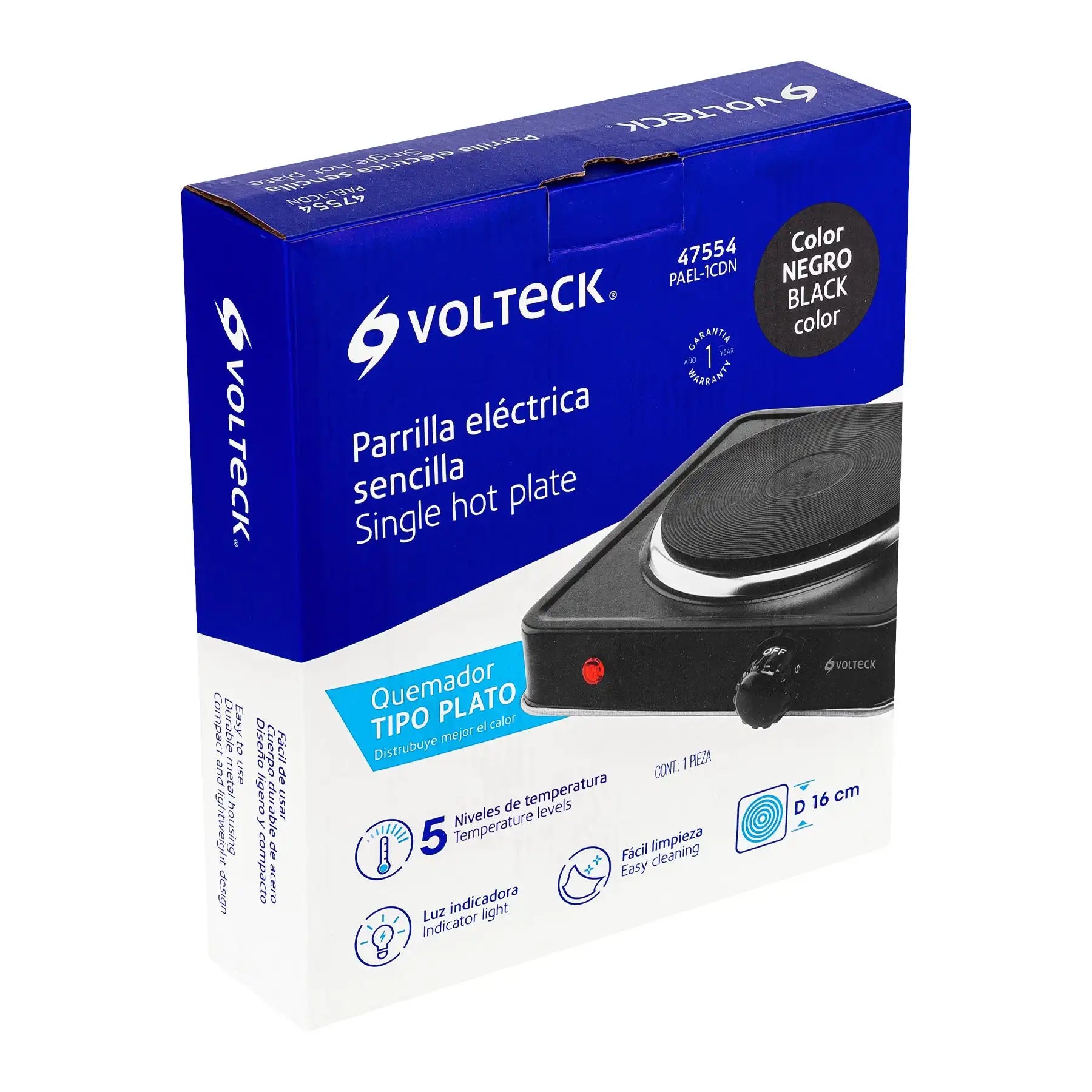 Volteck-Quemador de disco eléctrico para parrilla