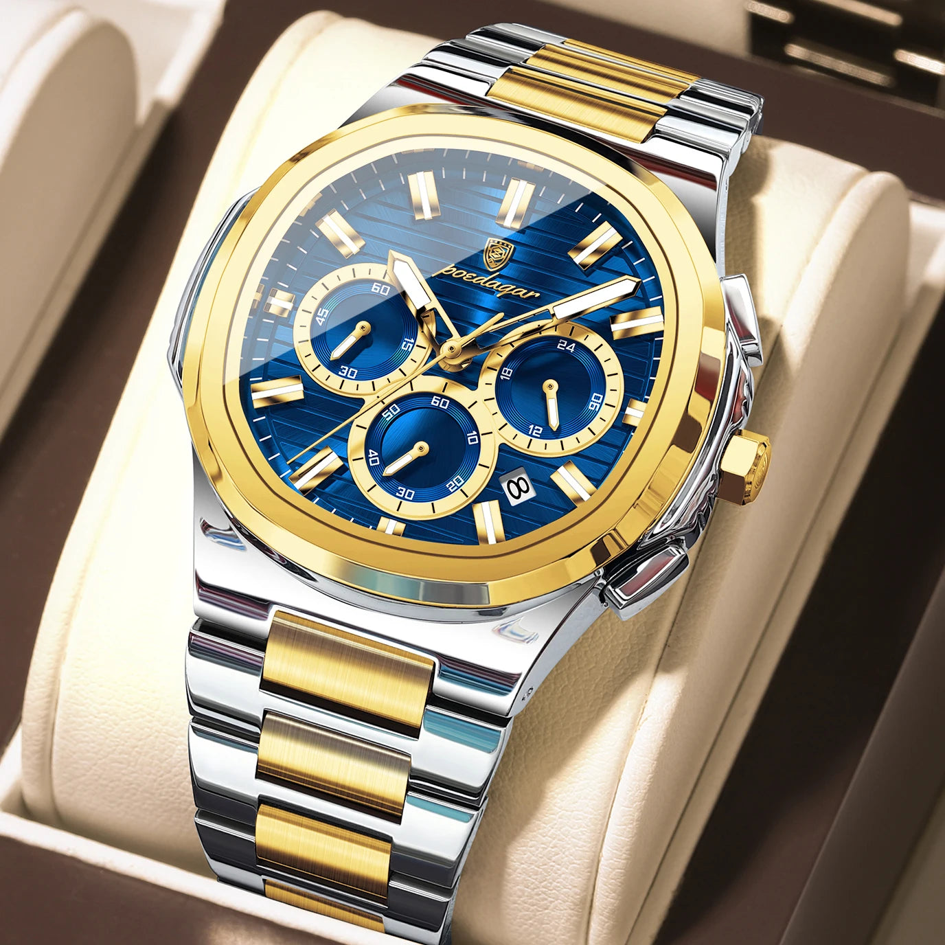 Reloj de Cuarzo Luminoso para Hombre