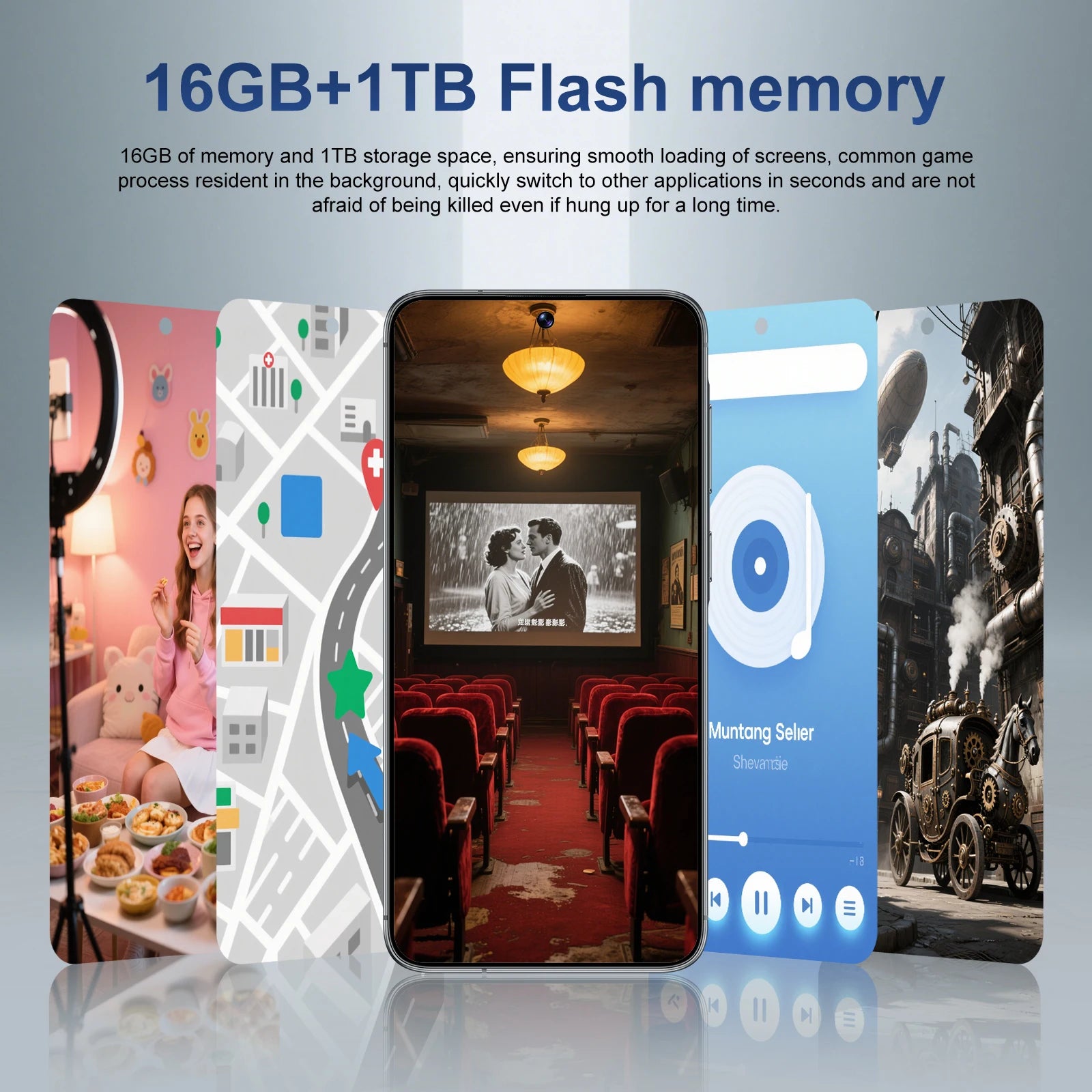 Smartphone 16GB + 1TB Android