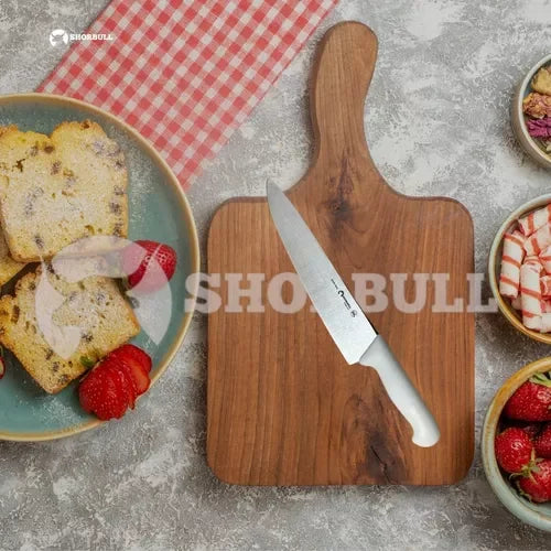 Cuchillo de Chef Blanco de 30 cm, Acero Inoxidable Profesional Shorbull 12