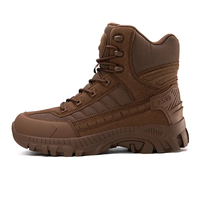 Botas de Caza y Senderismo Impermeables de Desierto