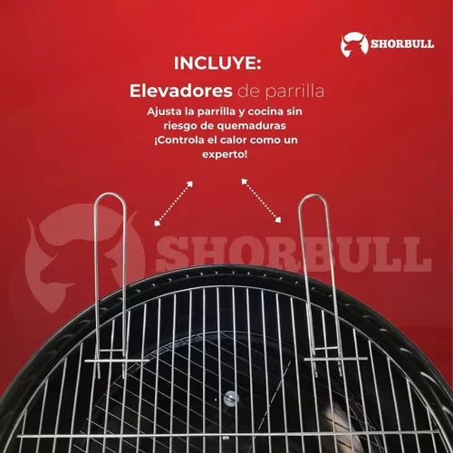 ASADOR de Carbón para Ahumar Shorbull de 22
