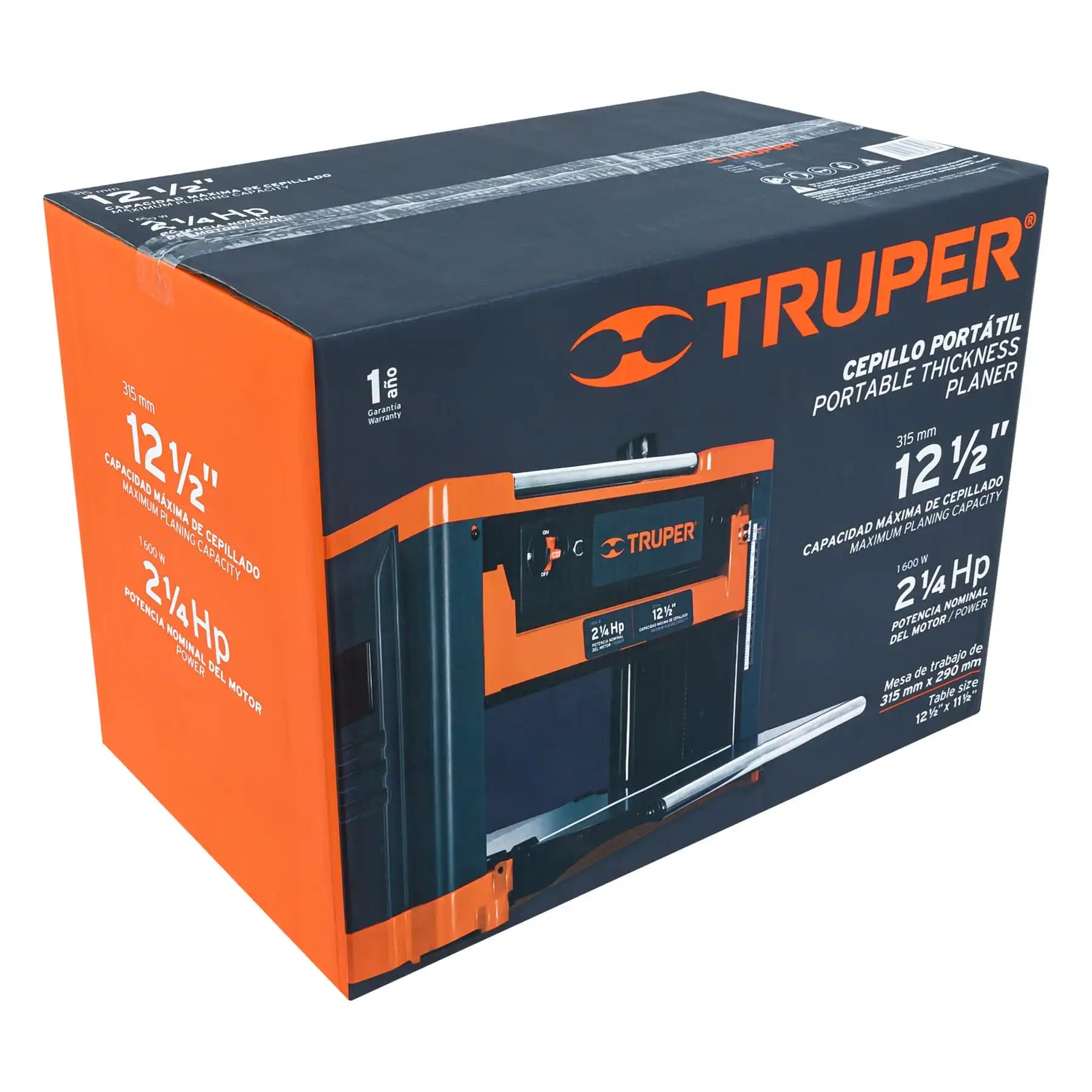 Cepilladora de Madera Portátil Truper CEP-12 de 12 1/2' y 2 1/4 HP con Cepillo