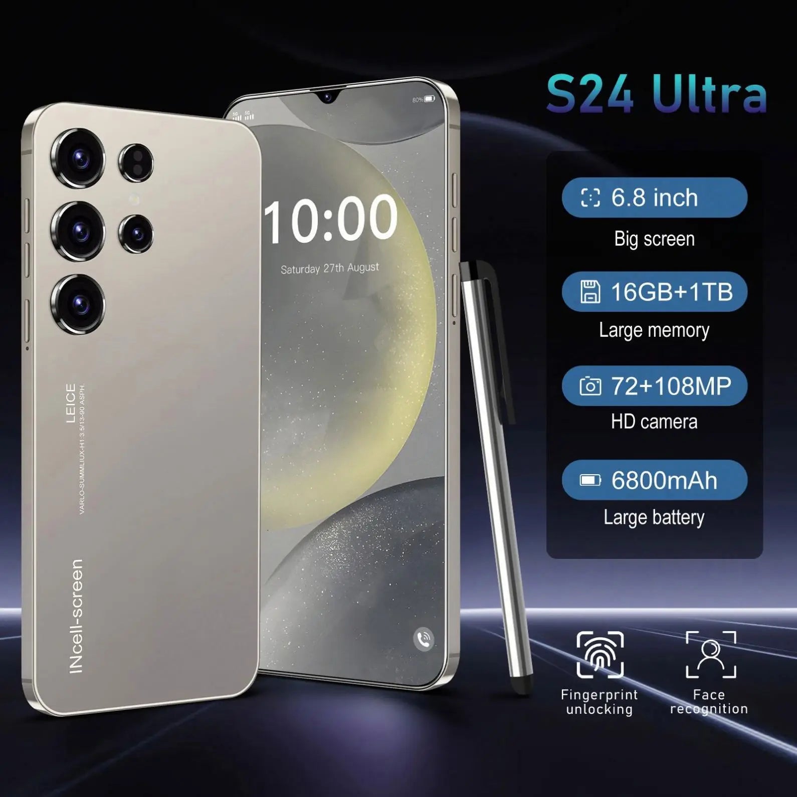 S24 Max SmartUltra  6,8 pulgadas 16GB + 1TB