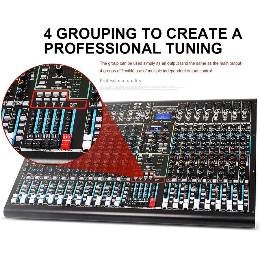 Mezclador de Audio Profesional Biner
