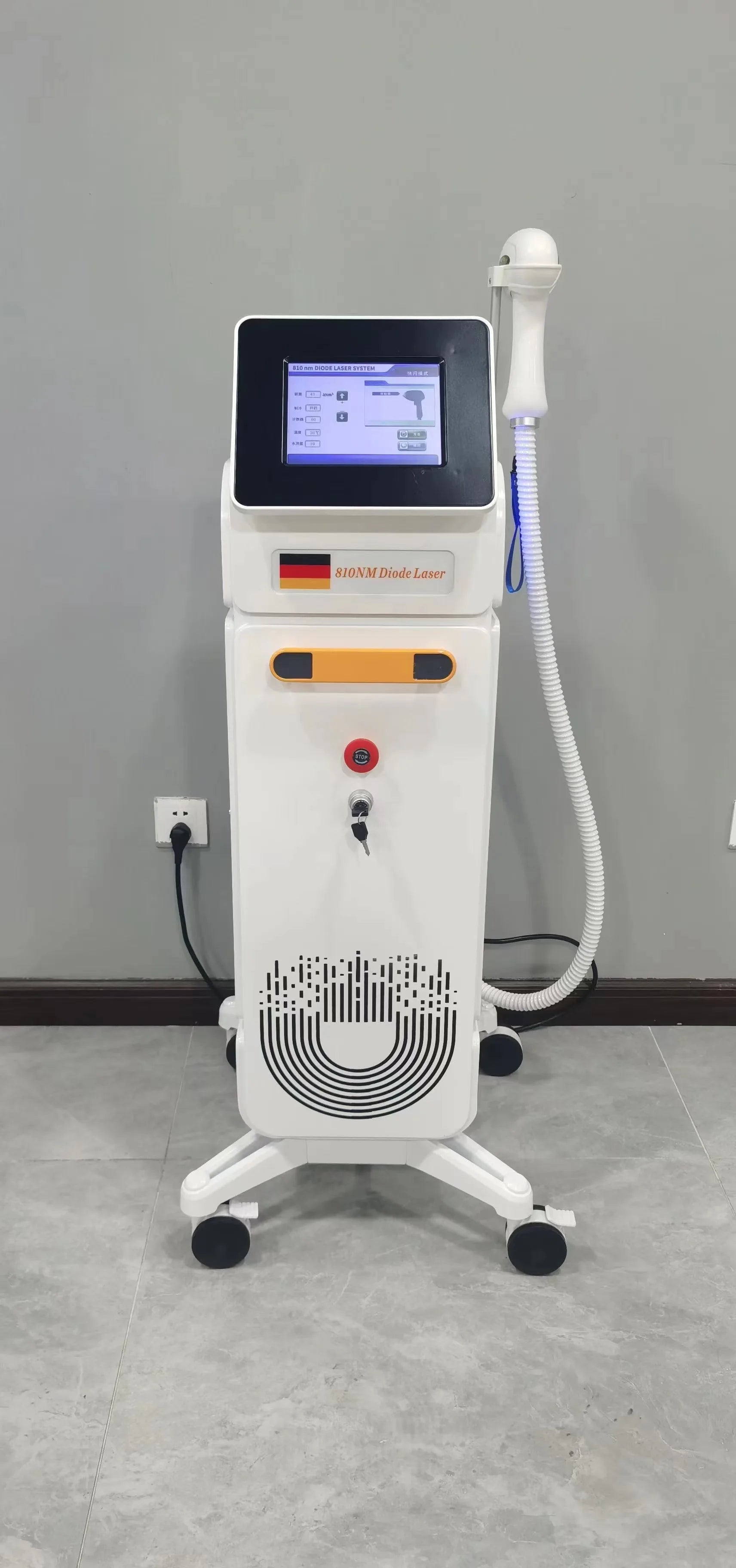 Dispositivo profesional de depilación láser de un solo mango 808nm