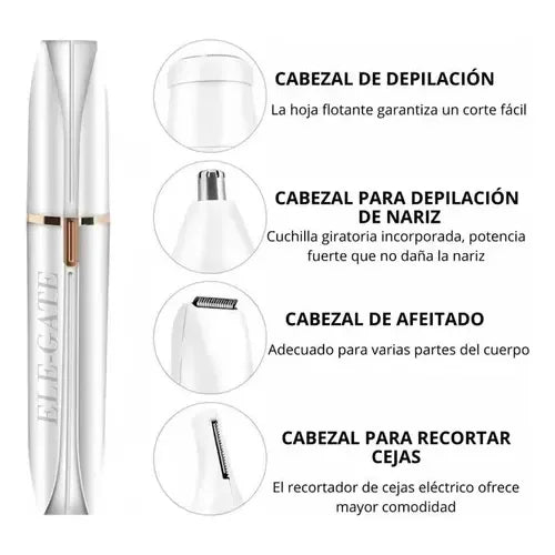 Depiladora Facial 4 en 1 Ideal para Embellecimiento Unisex