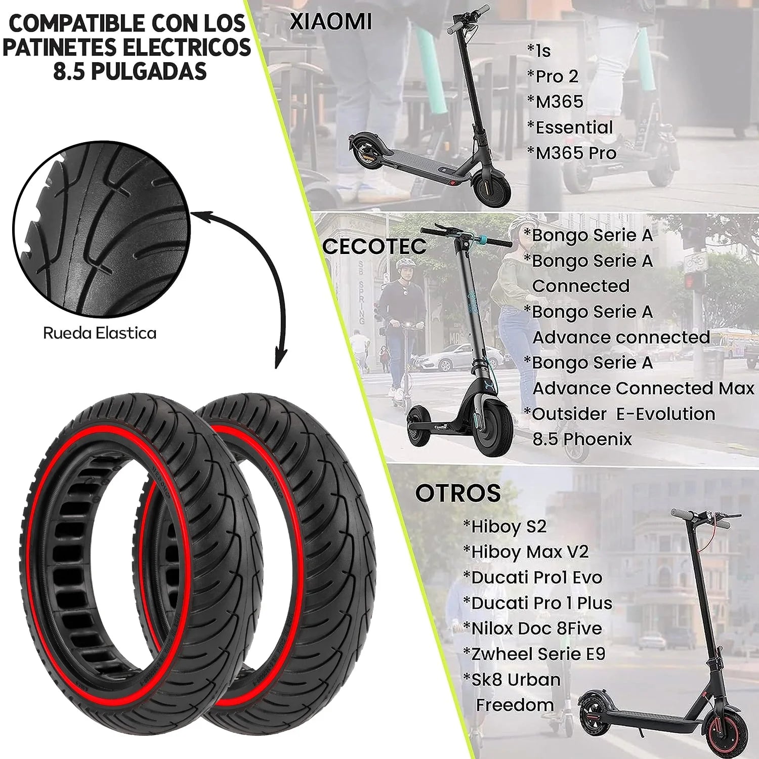 Rueda Sólida Cityneye para Patinete Eléctrico