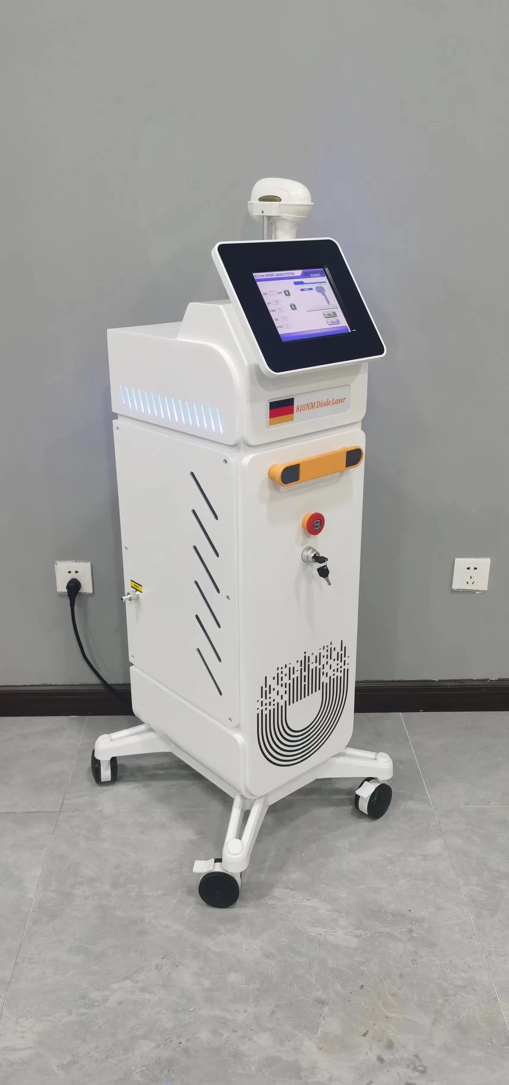 Dispositivo profesional de depilación láser de un solo mango 808nm