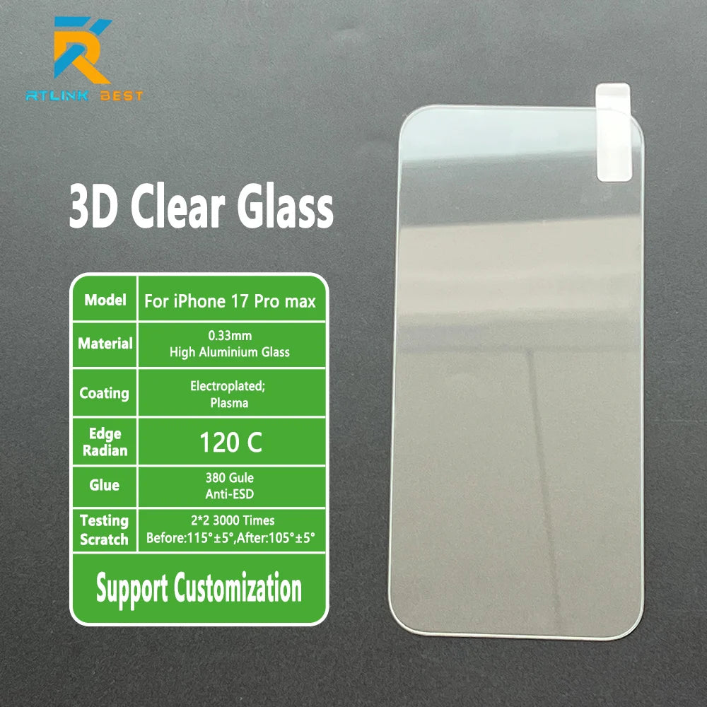 Protector de Pantalla de Vidrio Templado de Alta Calidad 3D Antiarañazos