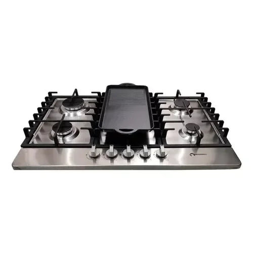 Plancha de Cocina Shorbull de Acero Inoxidable con 5 Quemadores Incluida