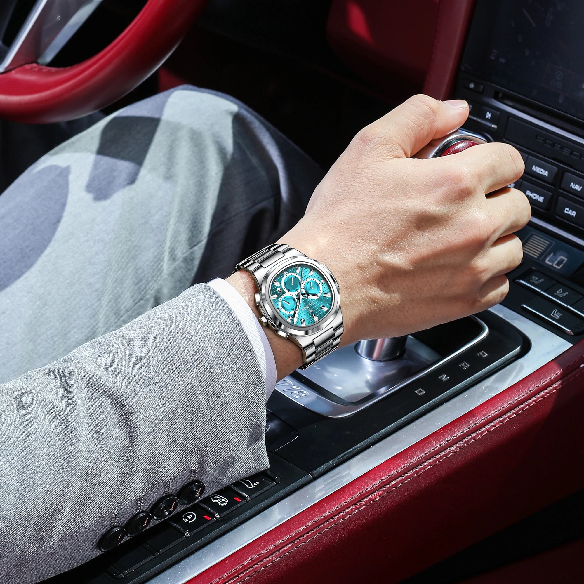 Reloj de Cuarzo Luminoso para Hombre