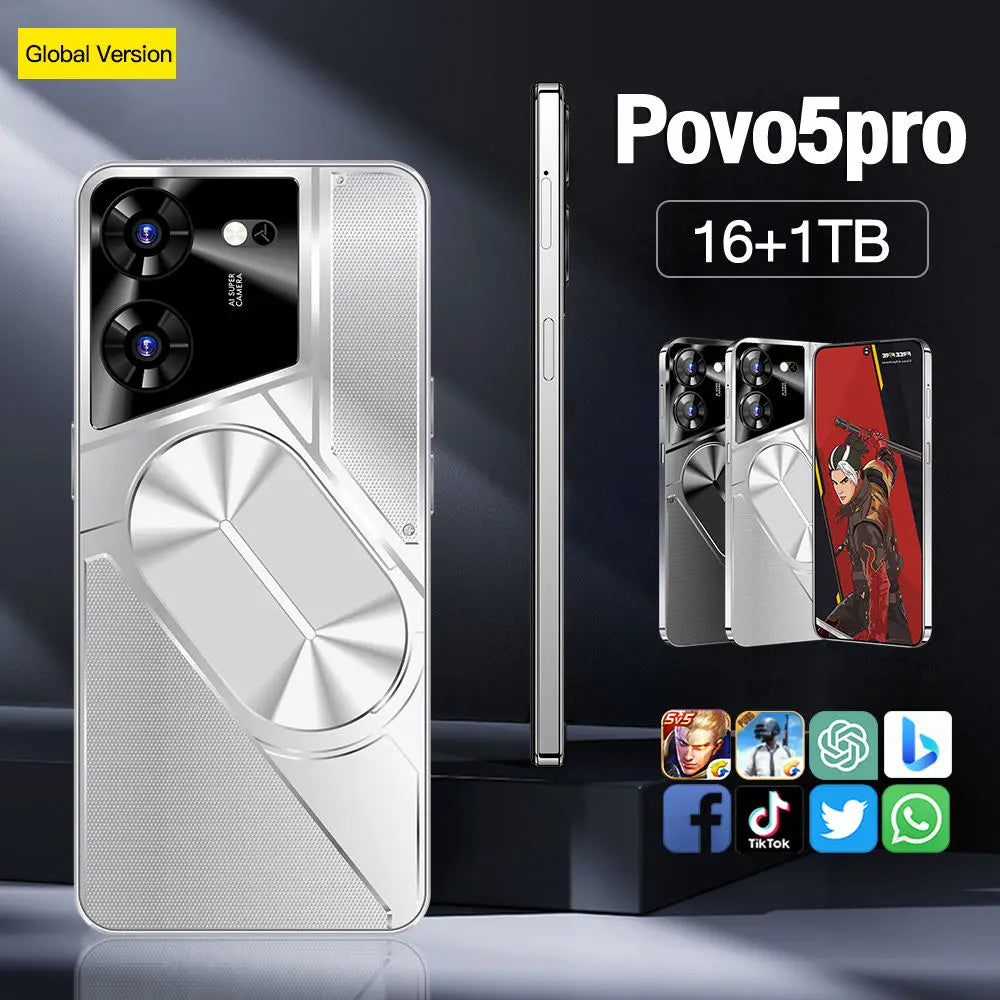 teléfono inteligente 7,3 pulgadas 108mp HD