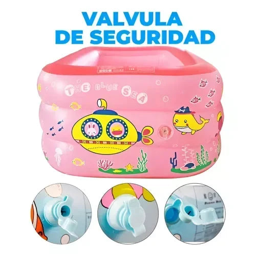 Piscina Inflable de Verano, 130*90*50 cm, Resistente