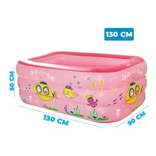 Piscina Inflable de Verano, 130*90*50 cm, Resistente