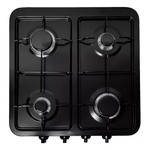 Shorbull - Parrilla de Gas de 4 Quemadores para Mesa, de Acero Negro