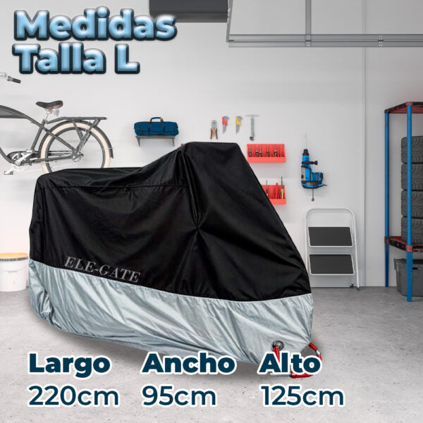 Funda Protectora Para Motos Y Bicicletas Impermeable Y Con Repelente Uv