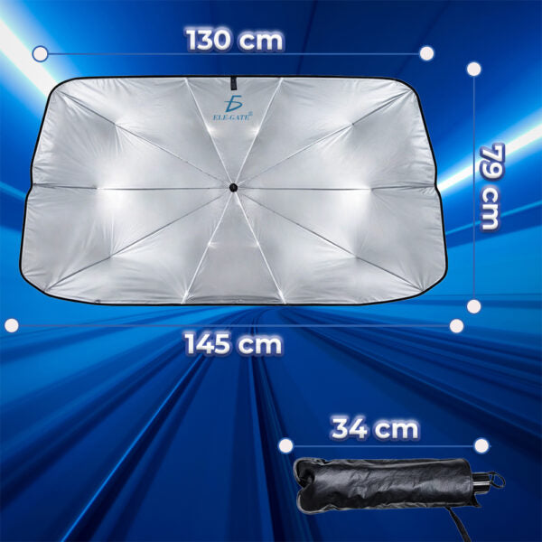Para Sol Plegable Grande Para Coche Protege Las Vestiduras De Los Rayos Uv