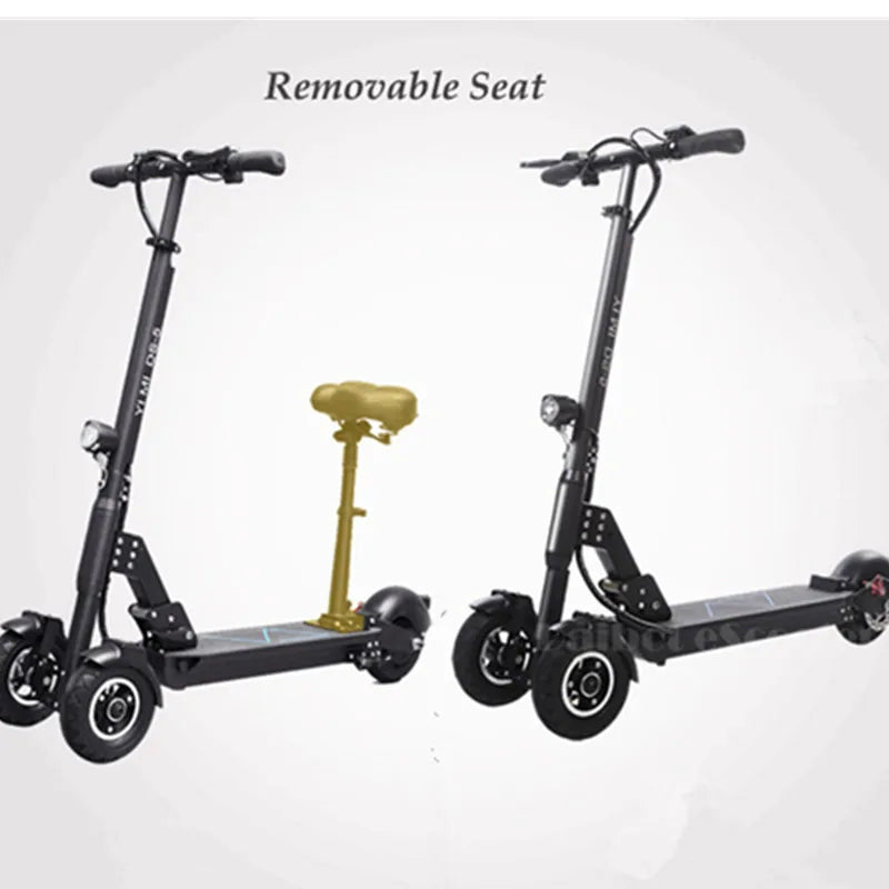Patinete eléctrico de 3 ruedas con asiento