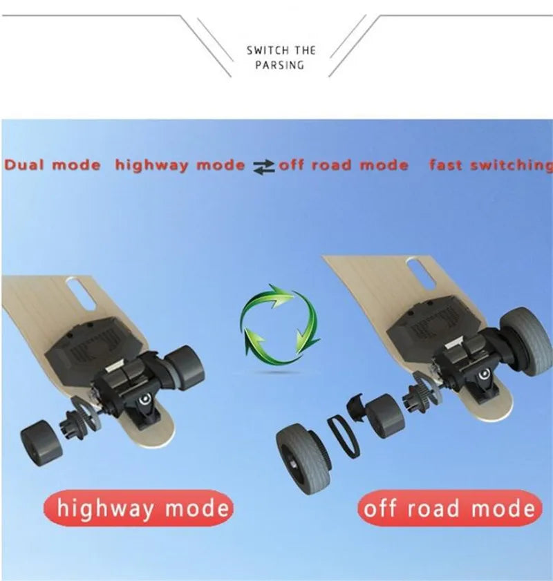 Patinete eléctrico de cuatro ruedas