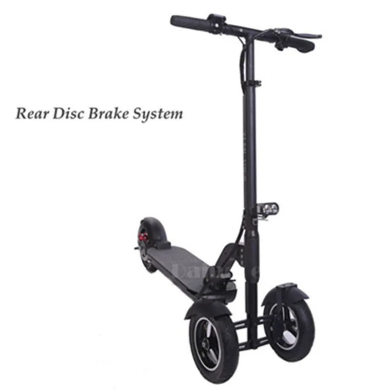 Patinete eléctrico de 3 ruedas con asiento