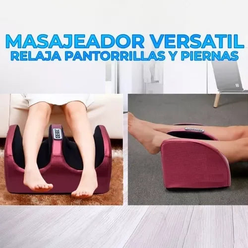 Masajeador Térmico para Pies y Piernas con Presión y Rodillos