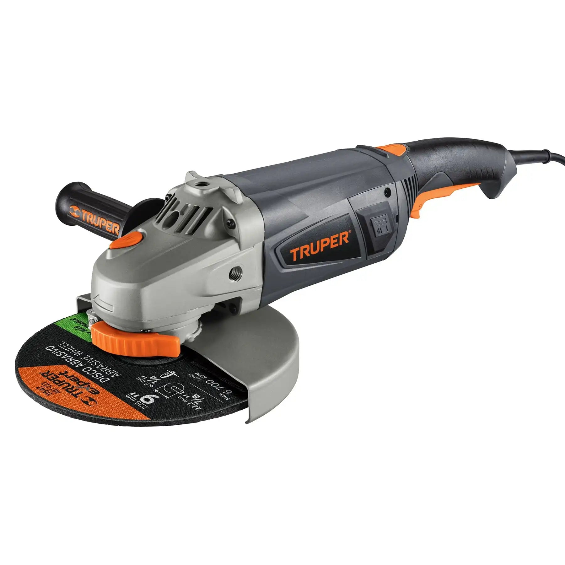 Amoladora Angular Eléctrica Truper ESMA-9N2 de 9' y 2,350 W